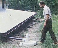 A cistern water system collects the liquid from their roof.
